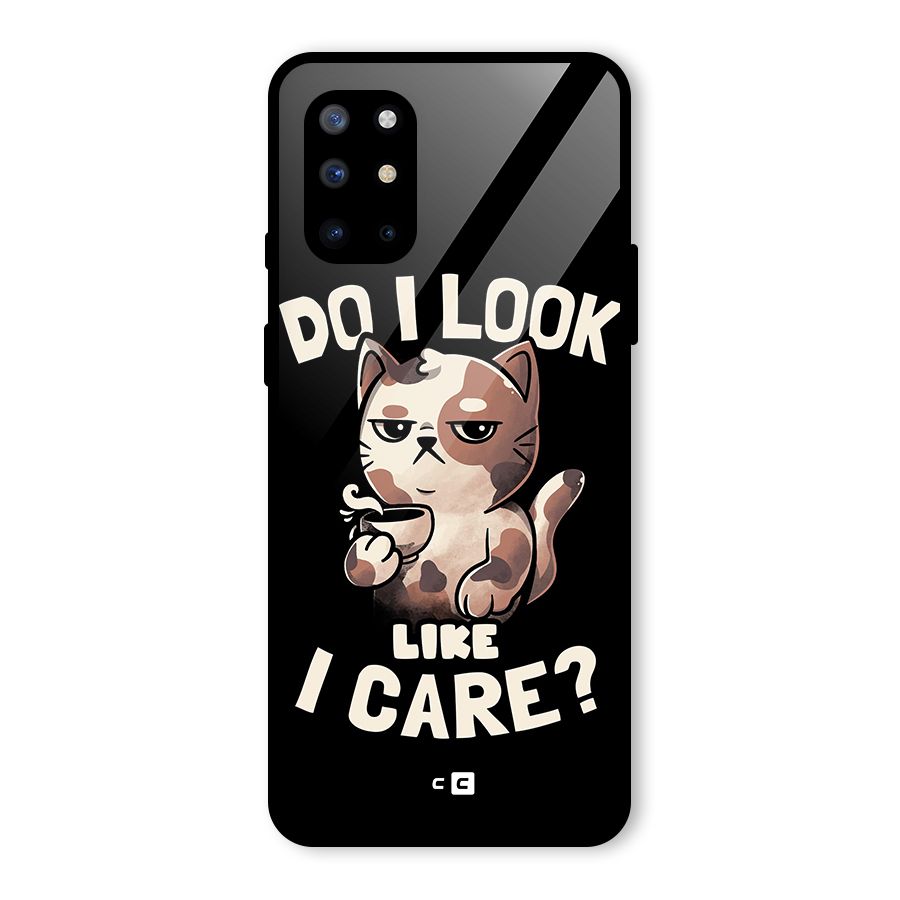 Cat Look Like Care Glass Back Case for OnePlus 8T