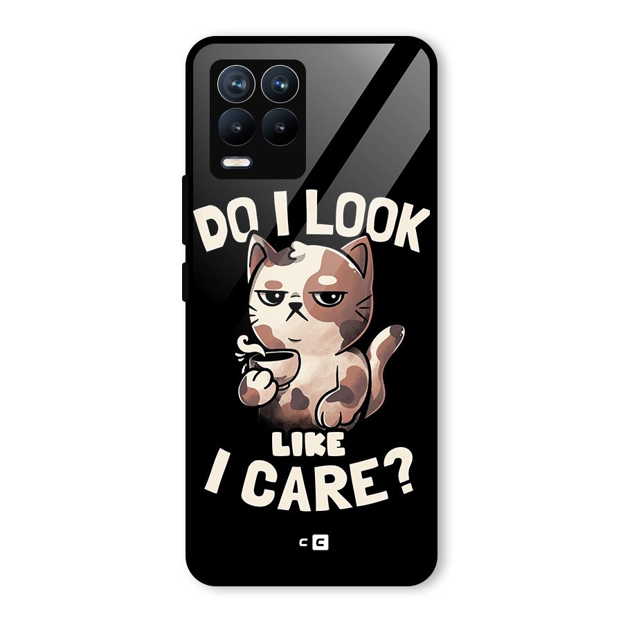 Cat Look Like Care Glass Back Case for Realme 8 Pro