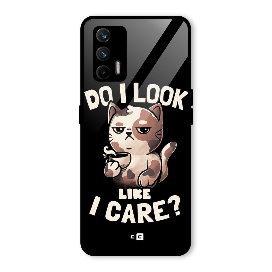 Cat Look Like Care Glass Back Case for Realme GT 5G