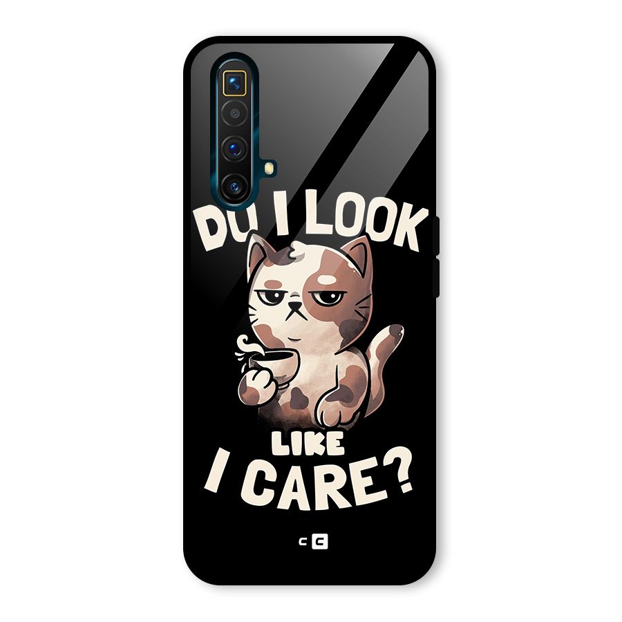 Cat Look Like Care Glass Back Case for Realme X3 SuperZoom