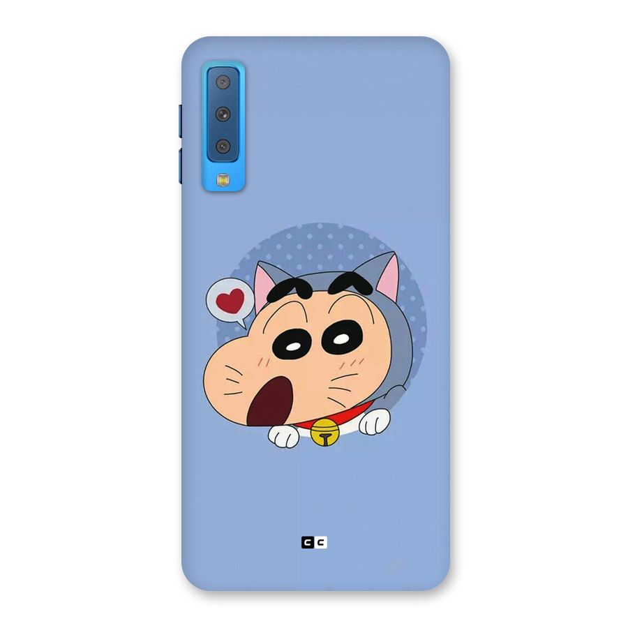 Cat Shinchan Back Case for Galaxy A7 (2018)