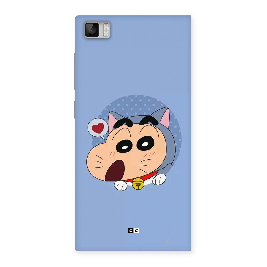 Cat Shinchan Back Case for Mi3