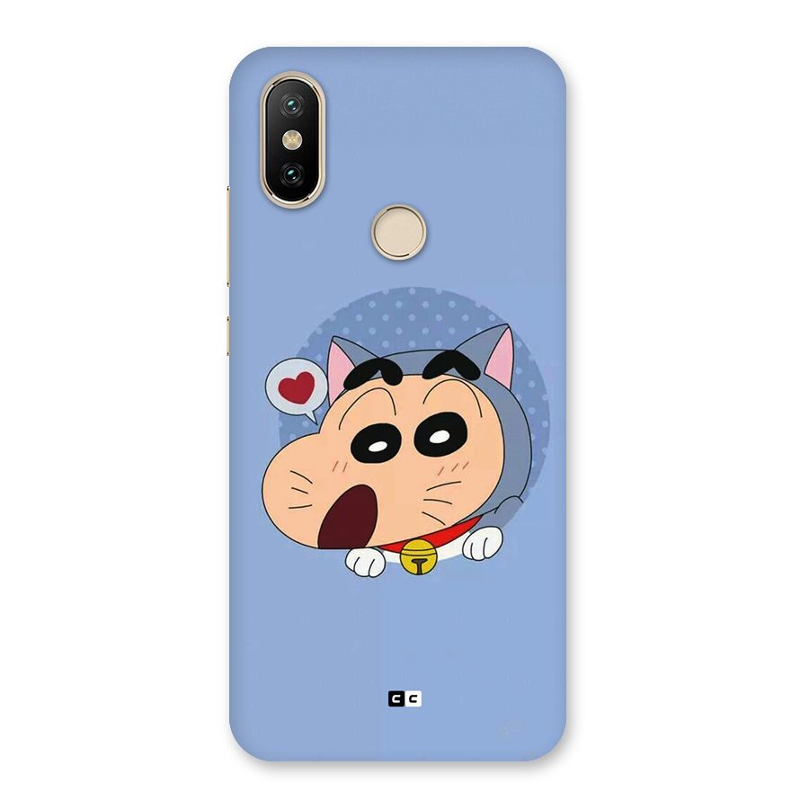 Cat Shinchan Back Case for Mi A2