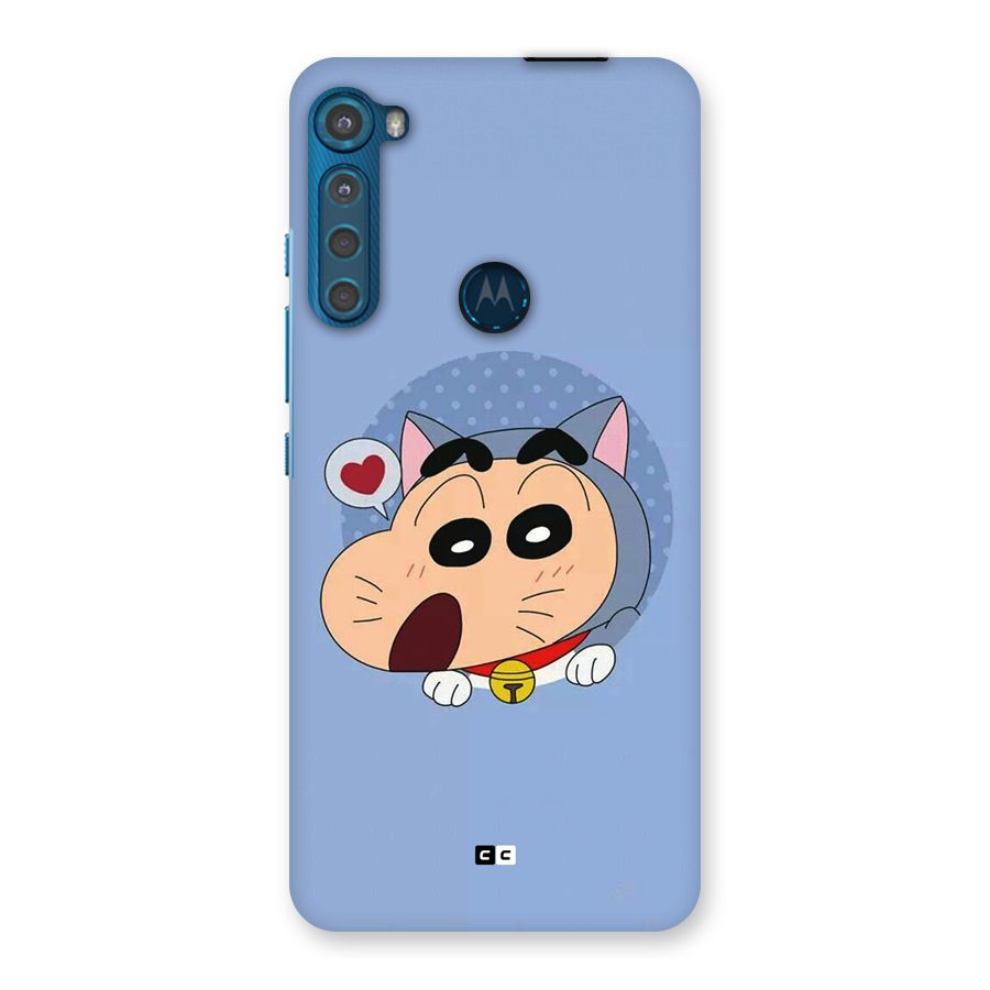 Cat Shinchan Back Case for Motorola One Fusion Plus
