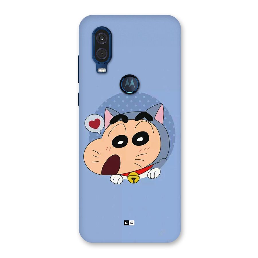 Cat Shinchan Back Case for Motorola One Vision