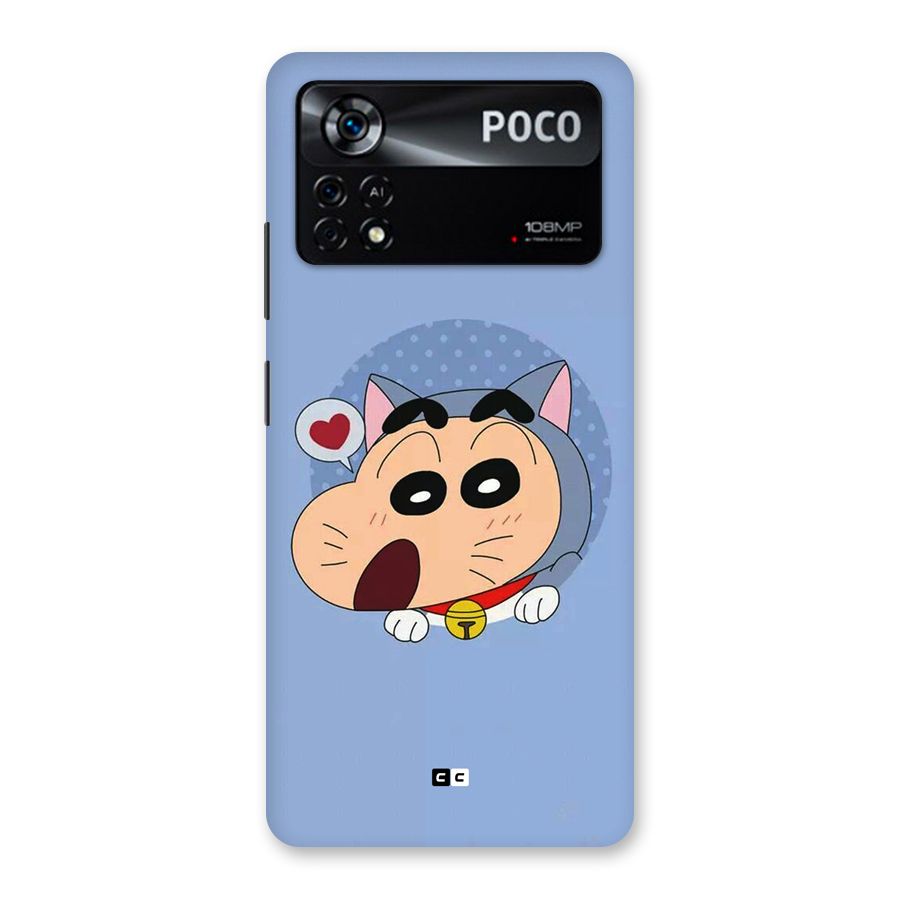 Cat Shinchan Back Case for Poco X4 Pro 5G