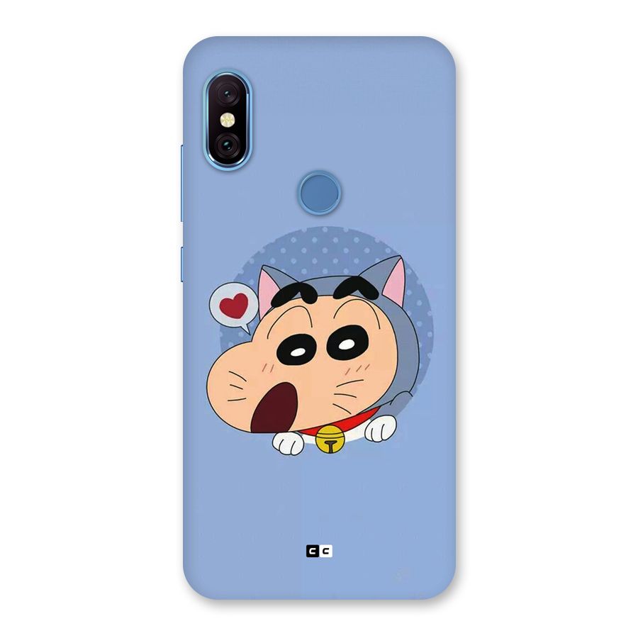Cat Shinchan Back Case for Redmi Note 6 Pro