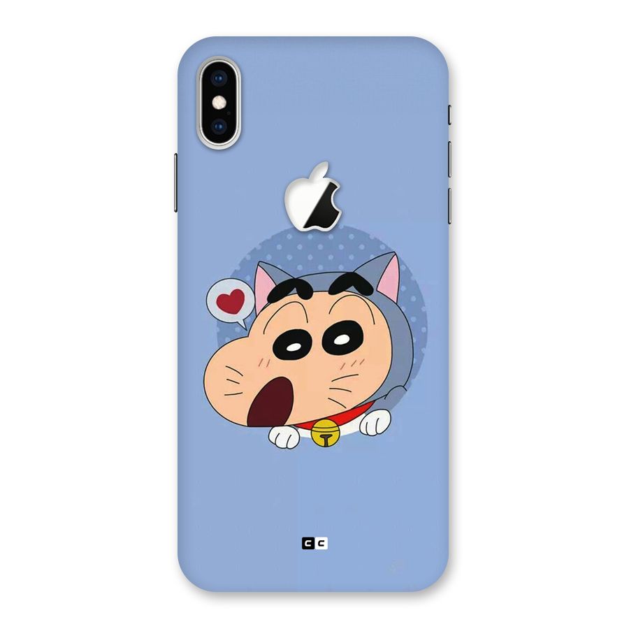Cat Shinchan Back Case for iPhone XS Max Apple Cut