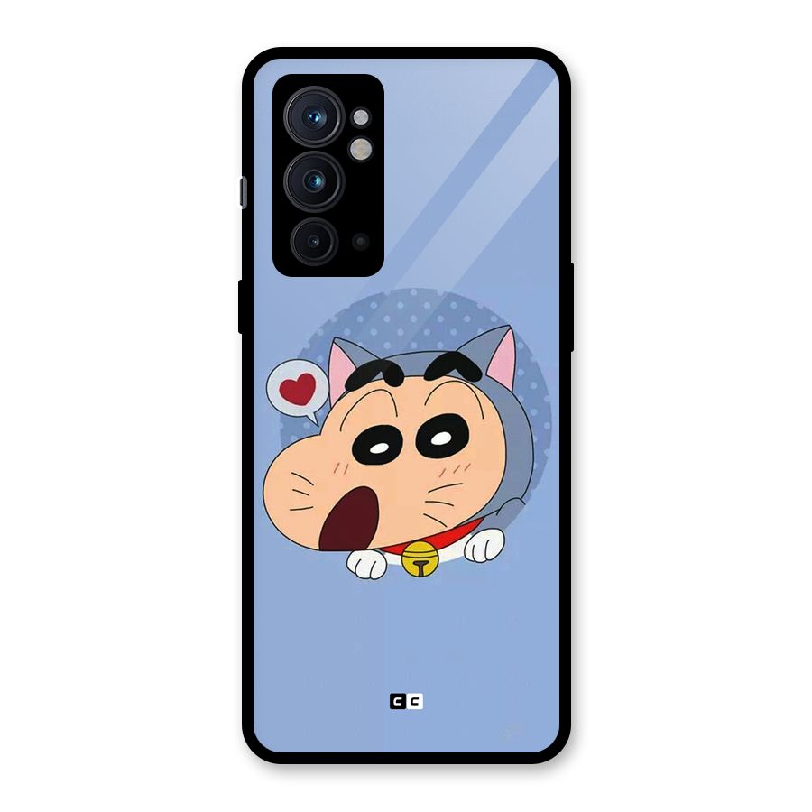 Cat Shinchan Glass Back Case for OnePlus 9RT 5G