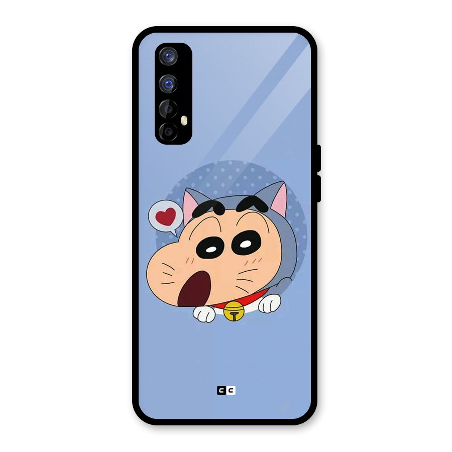 Cat Shinchan Glass Back Case for Realme Narzo 20 Pro
