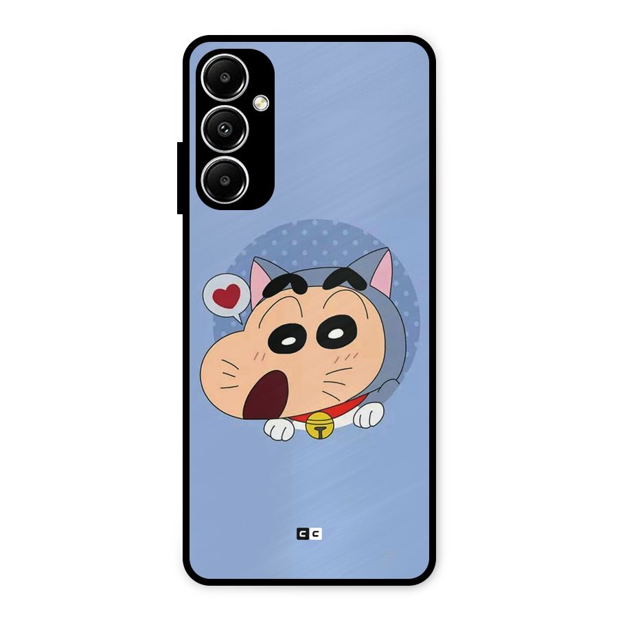 Cat Shinchan Metal Back Case for Galaxy A05s