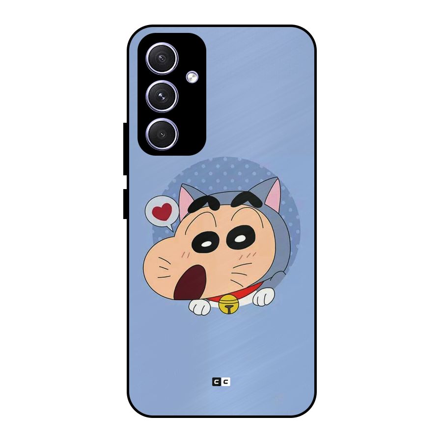 Cat Shinchan Metal Back Case for Galaxy A54