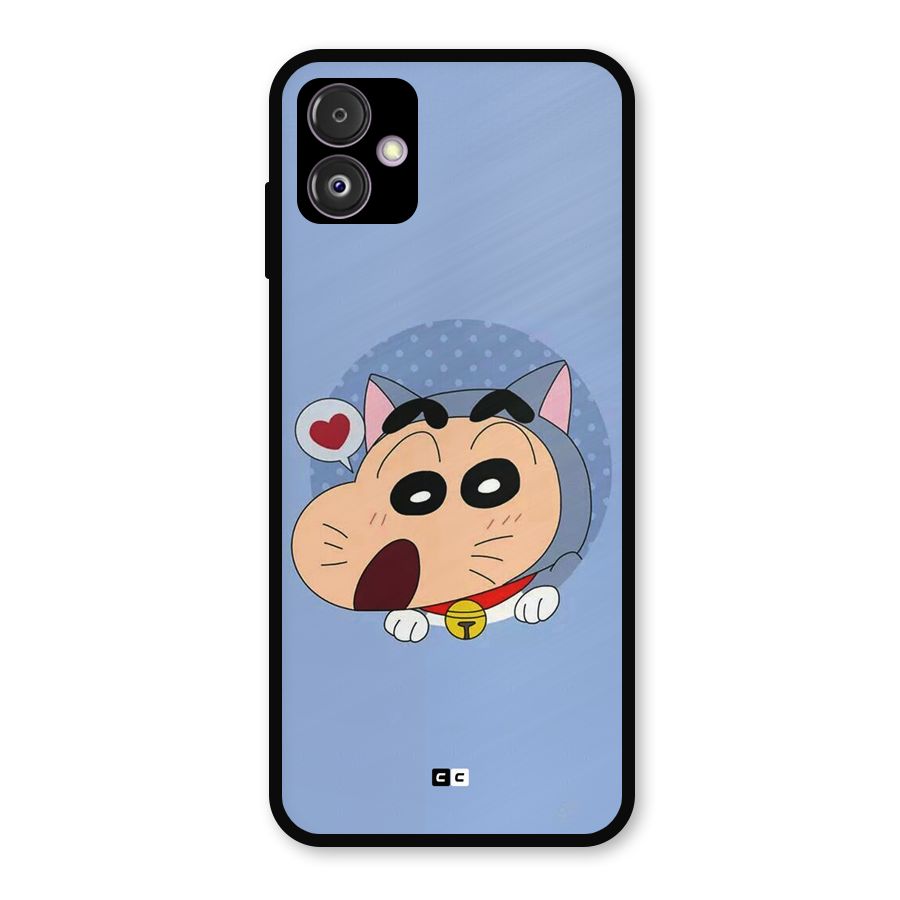 Cat Shinchan Metal Back Case for Galaxy F14