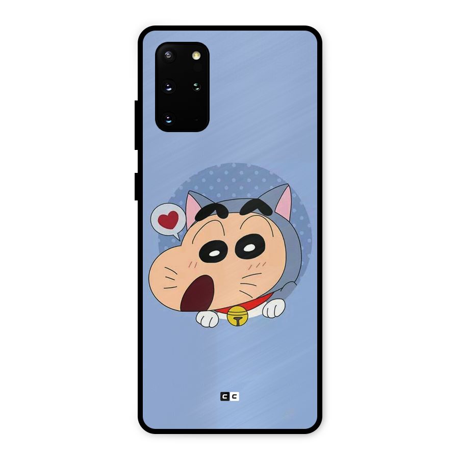 Cat Shinchan Metal Back Case for Galaxy S20 Plus