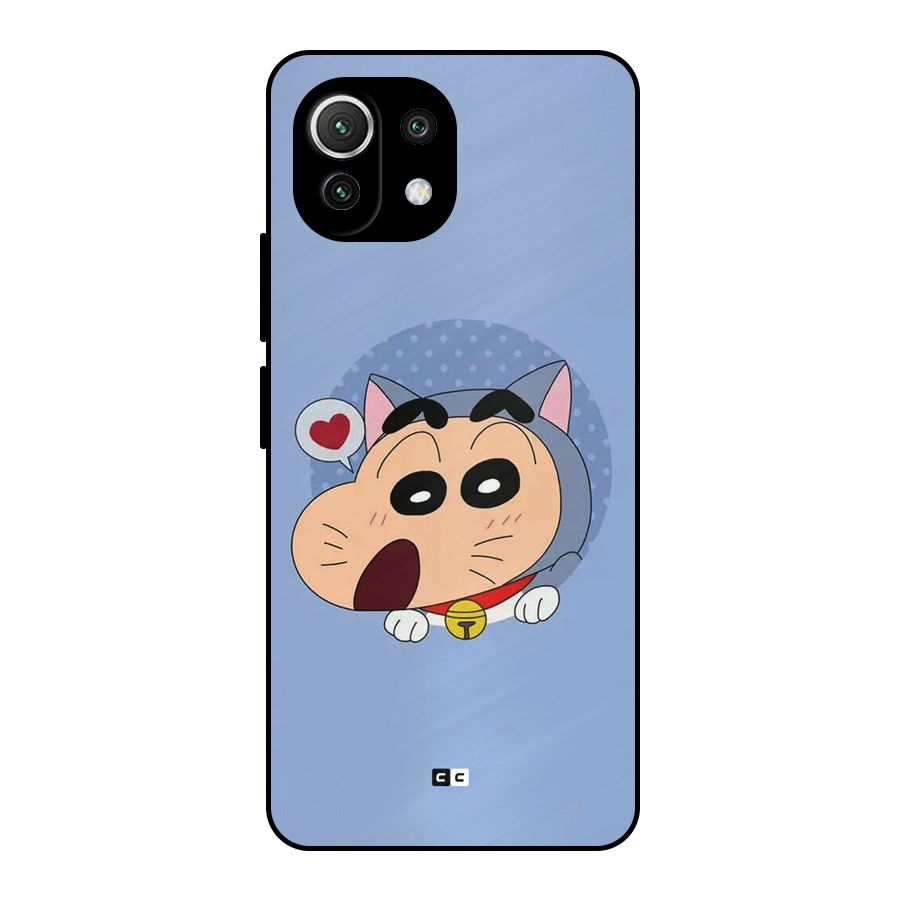 Cat Shinchan Metal Back Case for Mi 11 Lite NE 5G