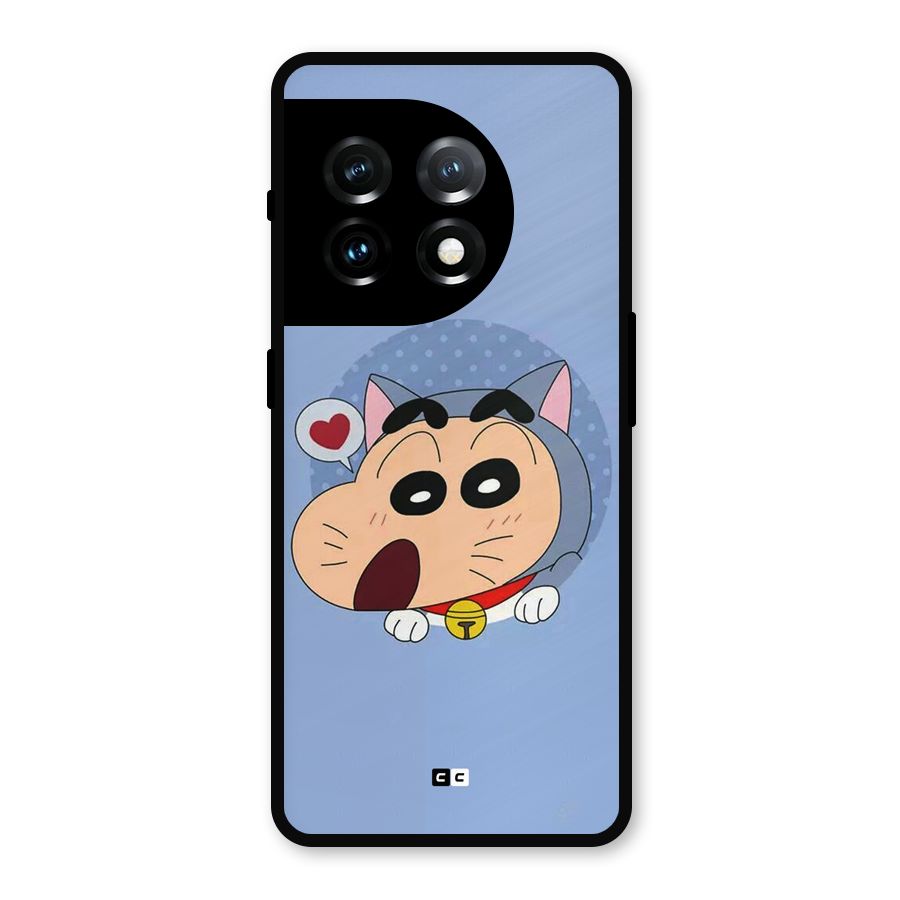 Cat Shinchan Metal Back Case for OnePlus 11