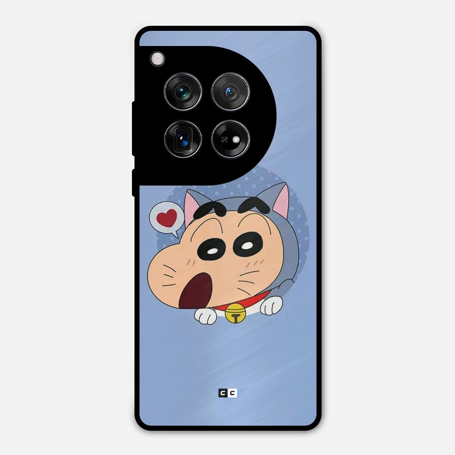 Cat Shinchan Metal Back Case for OnePlus 12