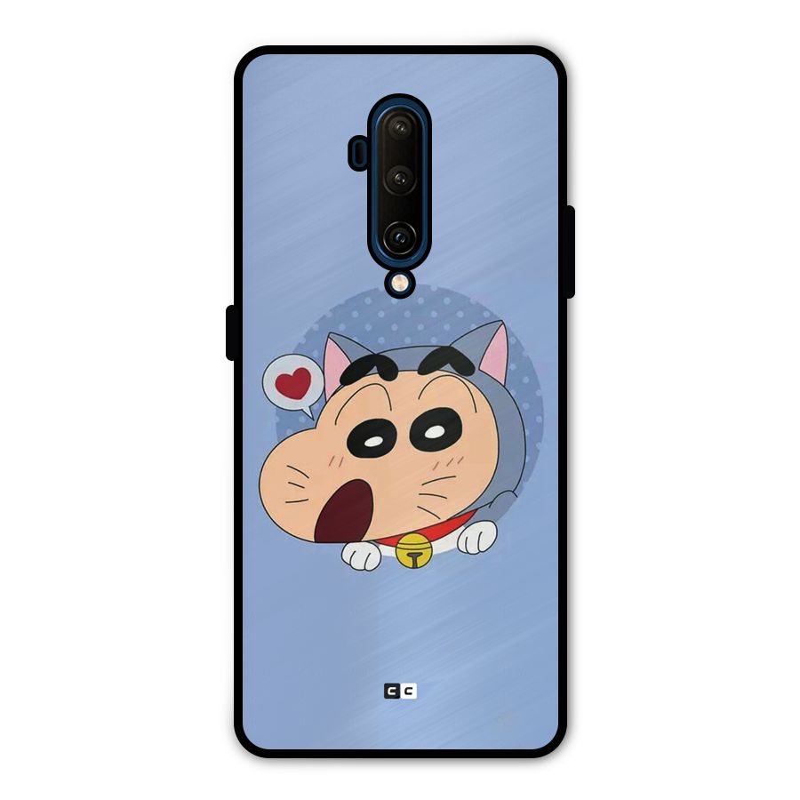 Cat Shinchan Metal Back Case for OnePlus 7T Pro