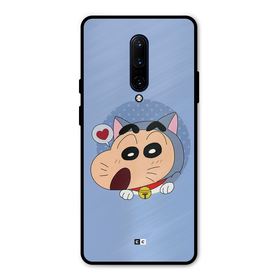 Cat Shinchan Metal Back Case for OnePlus 7 Pro