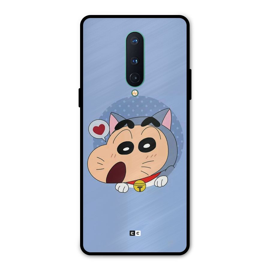 Cat Shinchan Metal Back Case for OnePlus 8