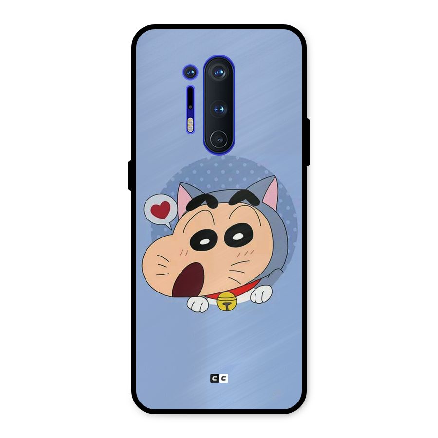 Cat Shinchan Metal Back Case for OnePlus 8 Pro