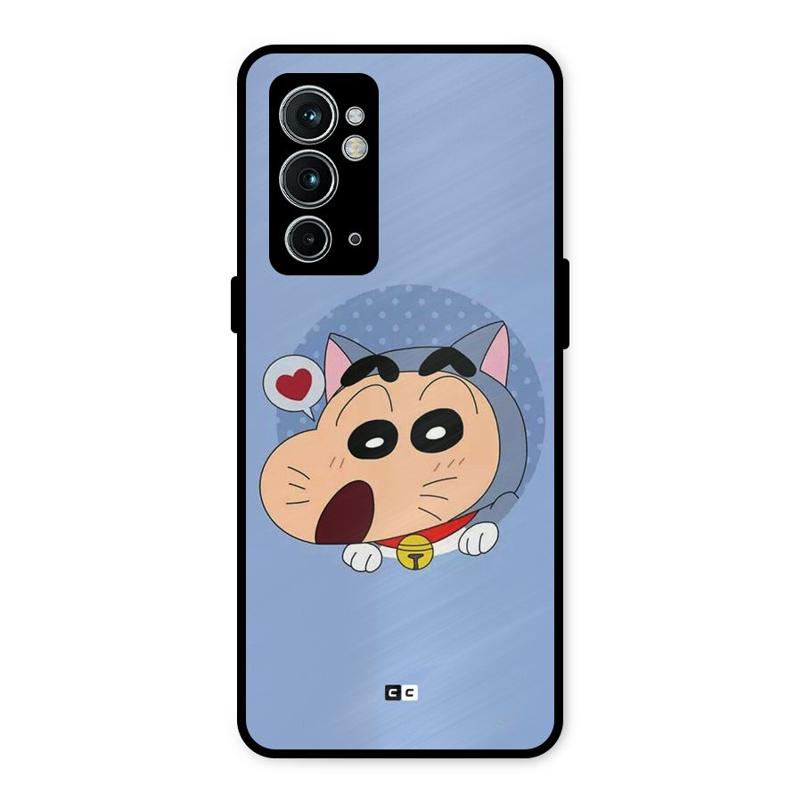 Cat Shinchan Metal Back Case for OnePlus 9RT 5G