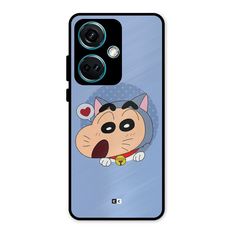 Cat Shinchan Metal Back Case for OnePlus Nord CE 3 5G
