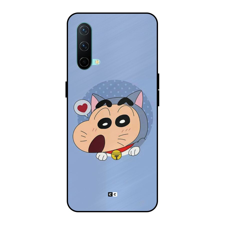 Cat Shinchan Metal Back Case for OnePlus Nord CE 5G