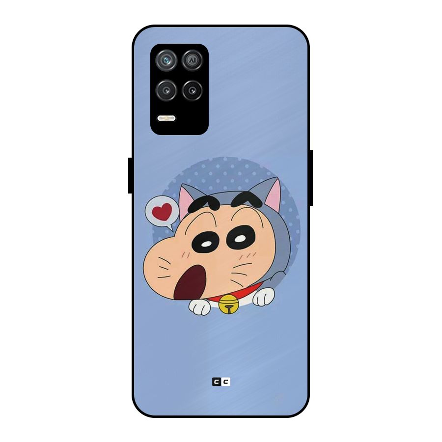 Cat Shinchan Metal Back Case for Realme 8 5G