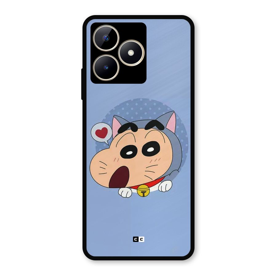 Cat Shinchan Metal Back Case for Realme C53