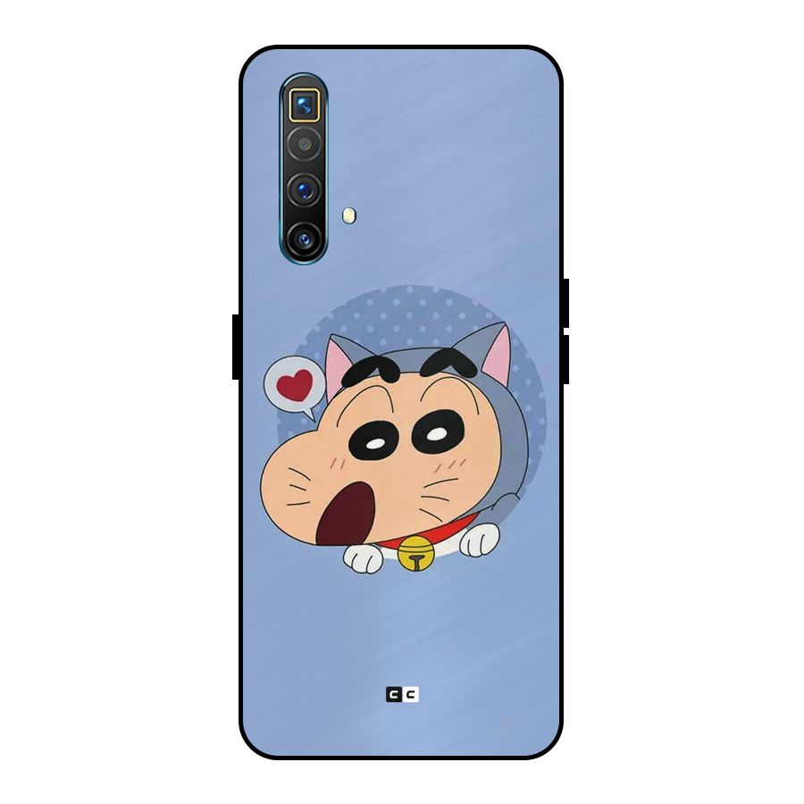 Cat Shinchan Metal Back Case for Realme X3