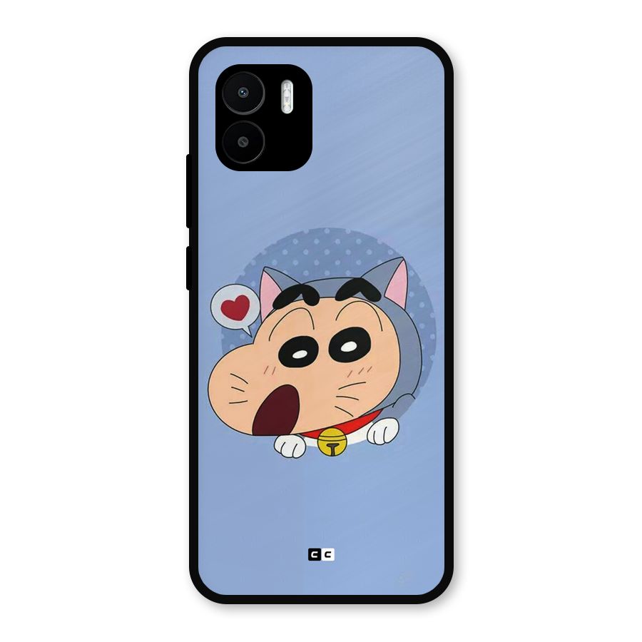 Cat Shinchan Metal Back Case for Redmi A2