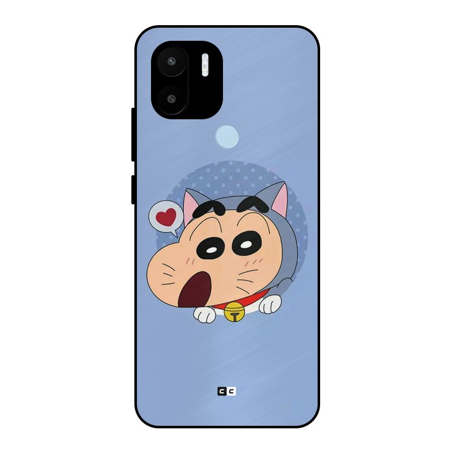 Cat Shinchan Metal Back Case for Redmi A2 Plus