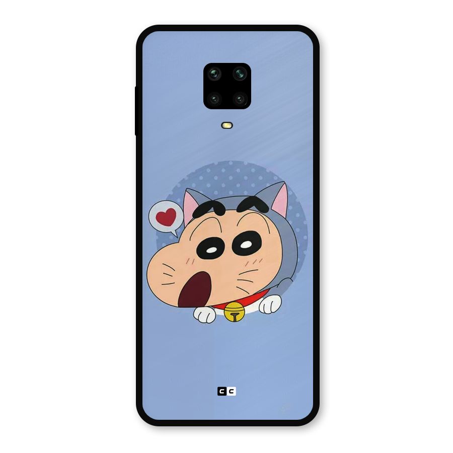 Cat Shinchan Metal Back Case for Redmi Note 10 Lite