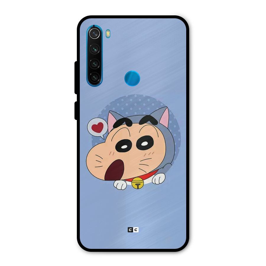 Cat Shinchan Metal Back Case for Redmi Note 8