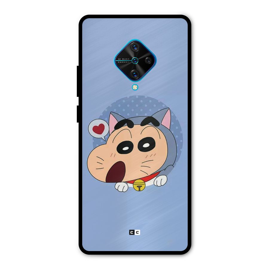 Cat Shinchan Metal Back Case for Vivo S1 Pro