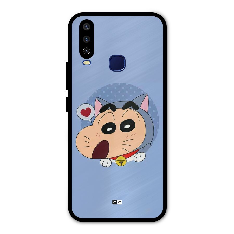 Cat Shinchan Metal Back Case for Vivo U10