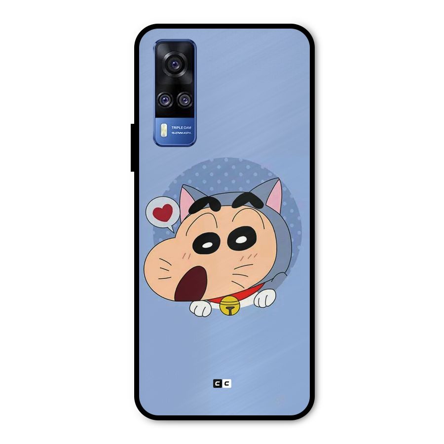 Cat Shinchan Metal Back Case for Vivo Y51A
