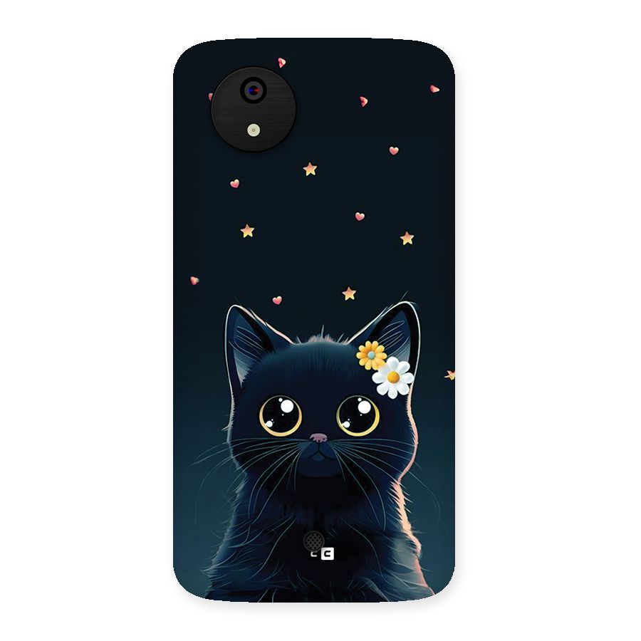Cat With Flowers Back Case for Canvas A1  AQ4501