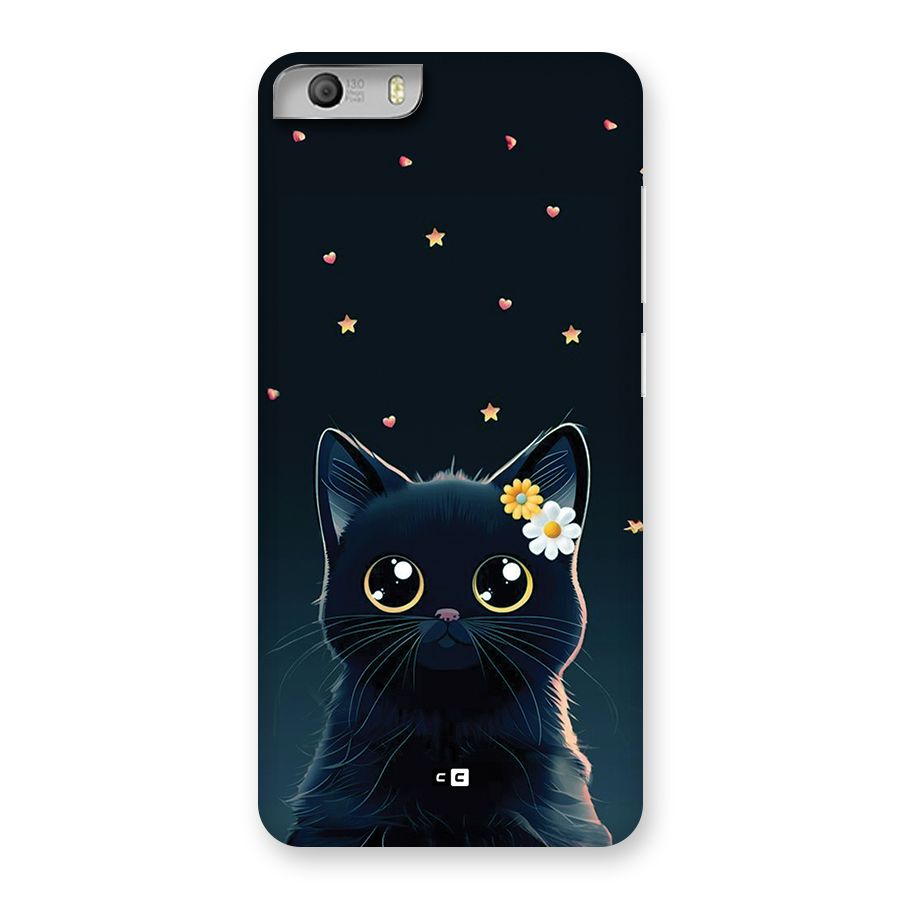 Cat With Flowers Back Case for Canvas Knight 2