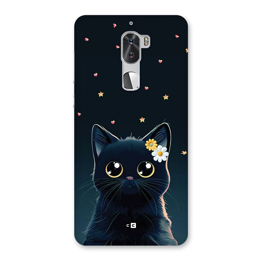 Cat With Flowers Back Case for Coolpad Cool 1