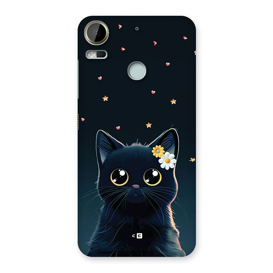 Cat With Flowers Back Case for Desire 10 Pro
