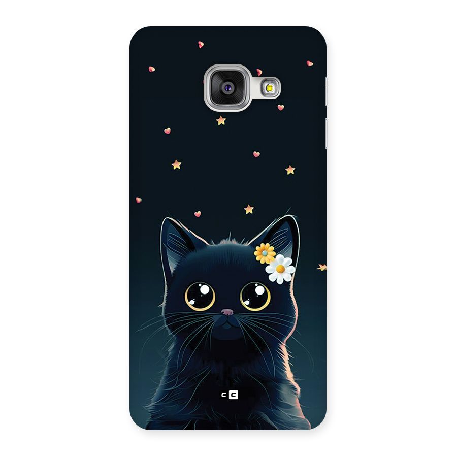 Cat With Flowers Back Case for Galaxy A3 (2016)