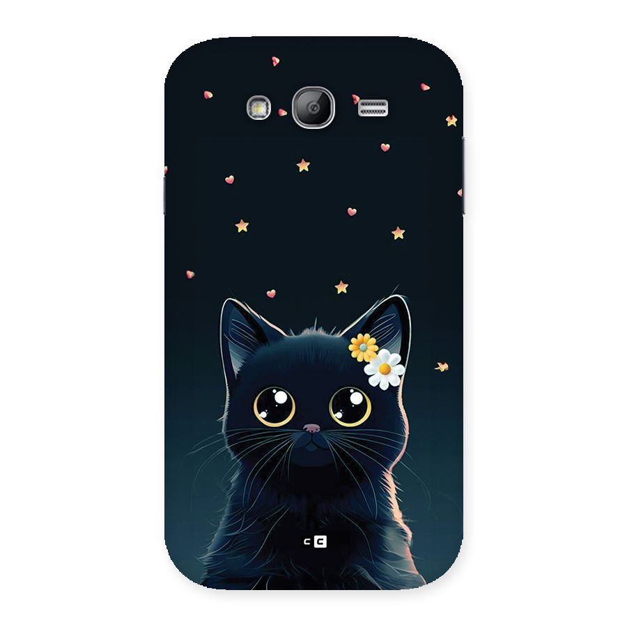 Cat With Flowers Back Case for Galaxy Grand