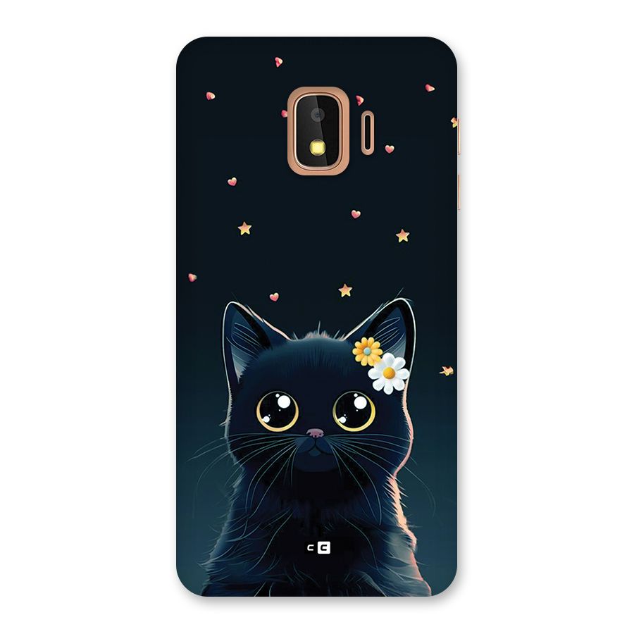 Cat With Flowers Back Case for Galaxy J2 Core