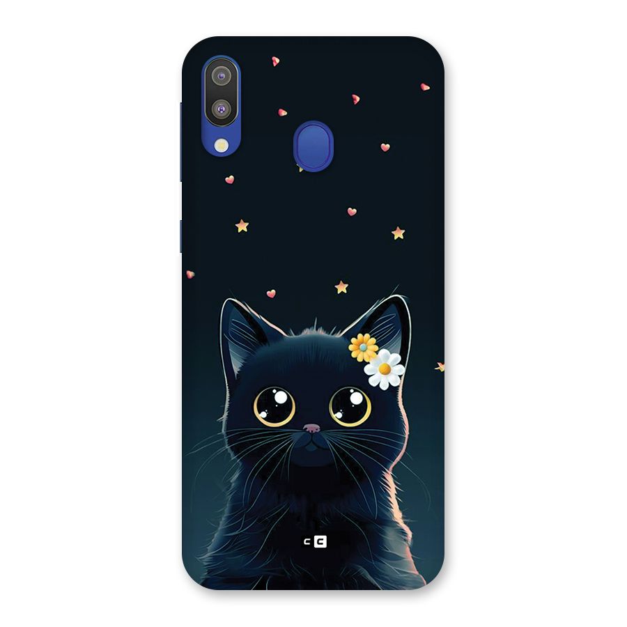 Cat With Flowers Back Case for Galaxy M20