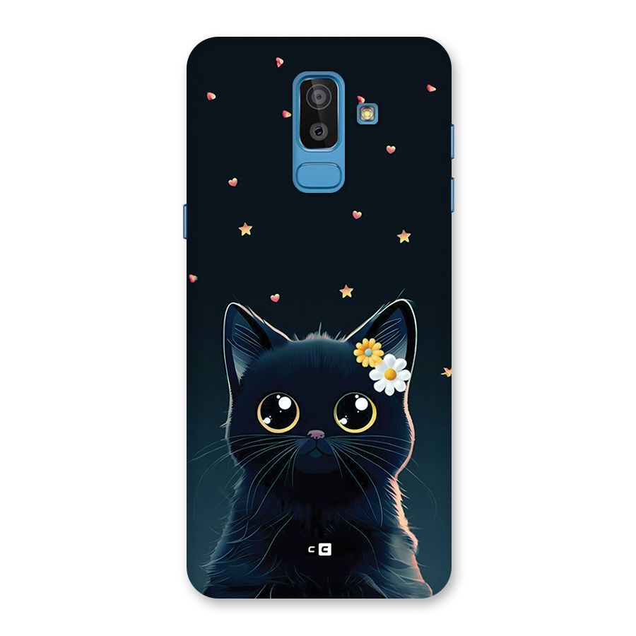 Cat With Flowers Back Case for Galaxy On8 (2018)