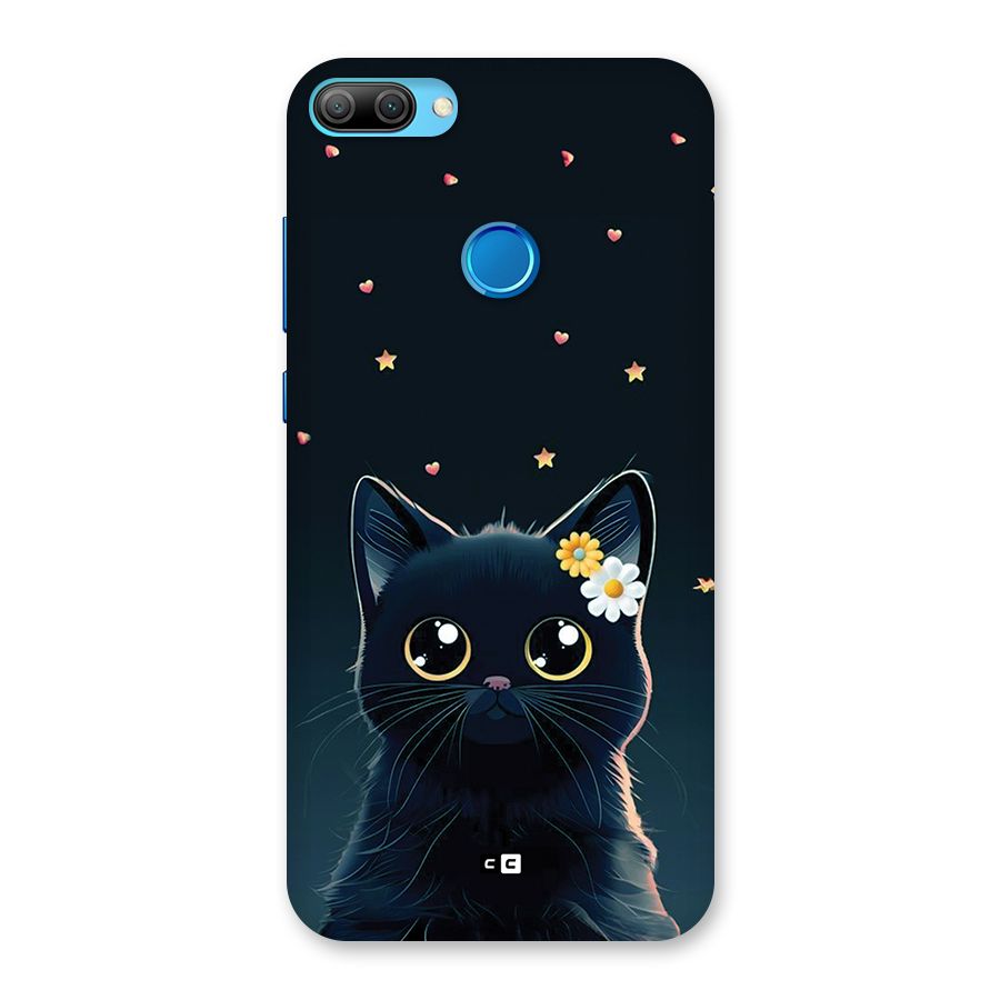 Cat With Flowers Back Case for Honor 9N