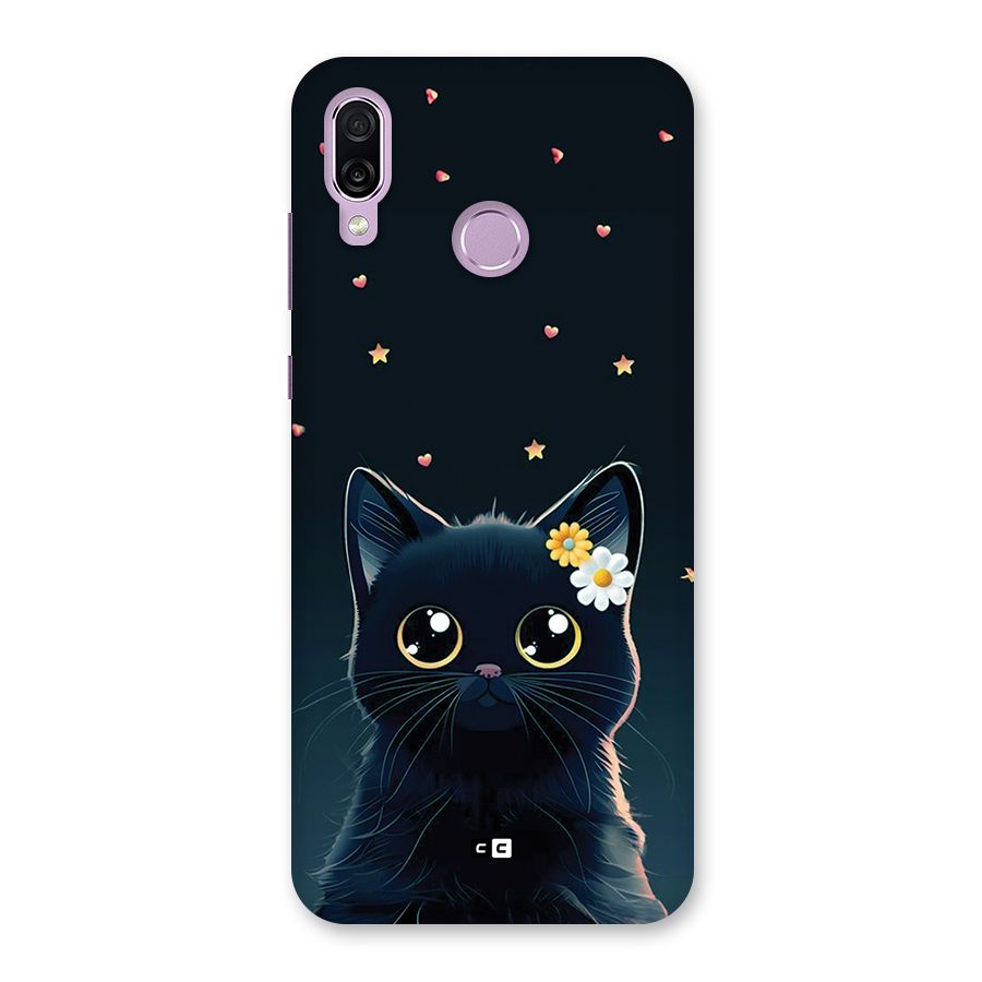 Cat With Flowers Back Case for Honor Play