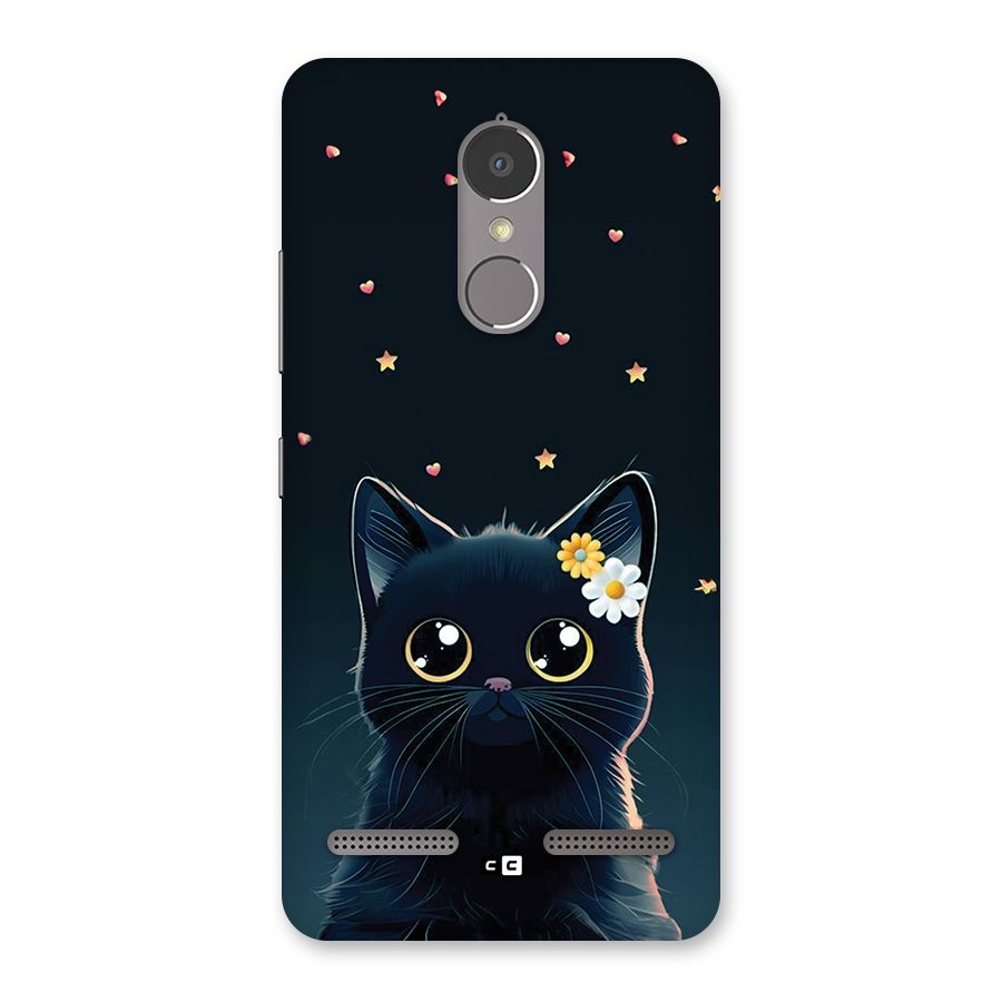 Cat With Flowers Back Case for Lenovo K6 Power